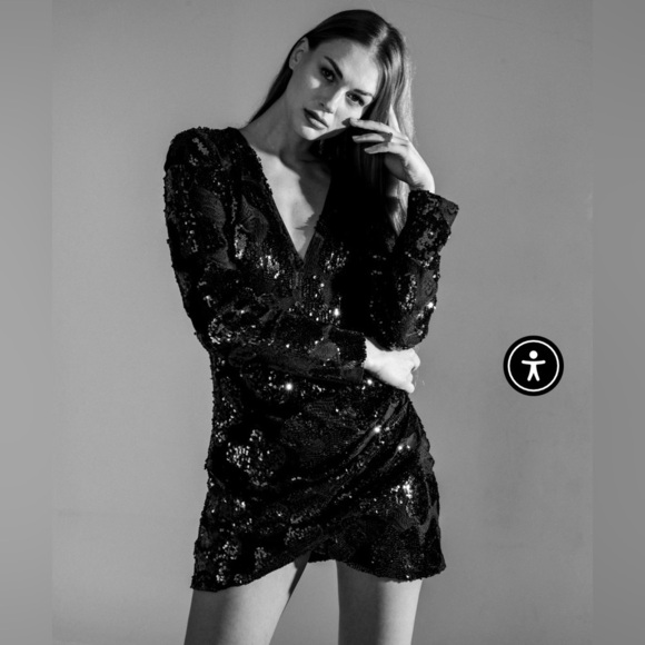 brand new Torn by Ronny Kobo luxury dress M with tag on ! - Picture 4 of 13